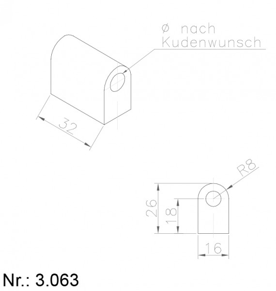 3063 PU Nocken