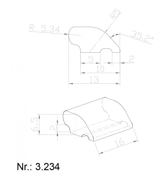 3234 PU Nocken